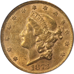 1873-P Liberty Gold $20 Type 2 Closed &#39;3&#39; PCGS AU53 OGH Nice Eye Appeal