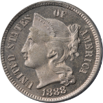 1888 Three (3) Cent Nickel Proof PCGS PR66 Nice Eye Appeal Nice Strike