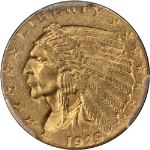 1929 Indian Gold $2.50 PCGS MS62 Nice Eye Appeal Nice Strike