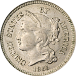 1865 Three (3) Cent Nickel