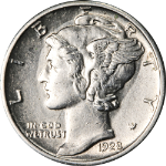 1928-S Mercury Dime