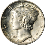 1940-P Mercury Dime