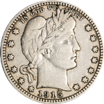 1915-P Barber Quarter