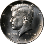 2014 P&amp;D Kennedy Half Dollar High Relief 2pc Set ANACS SP69 - STOCK