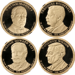 2013-S Presidential Dollar 4pc Proof Set NGC PF70 UCAM - STOCK
