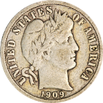 1909-D Barber Dime