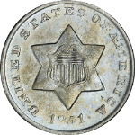 1851-O Three (3) Cent Silver Choice AU/BU Nice Eye Appeal Nice Strike