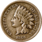 1860 Indian Cent - Pointed Bust