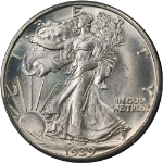 1939-D Walking Liberty Half PCGS MS65 Blazing White Gem Superb Eye Appeal