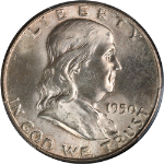 1950-P Franklin Half Dollar PCGS MS65 FBL Great Eye Appeal Strong Strike