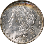 1887-P Morgan Silver Dollar NGC MS63 - Toning