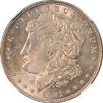 1921-P Morgan Silver Dollar NGC MS64 - Toning