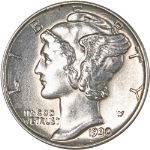 1930-P Mercury Dime - Full Split Bands