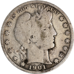 1901-S Barber Half Dollar