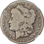 1893-CC Morgan Silver Dollar NGC G4 Key Date Nice Eye Appeal Nice Strike