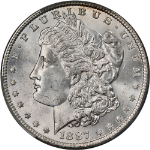 1887-P Morgan Silver Dollar CAC Grading MS63 Blast White Great Eye Appeal