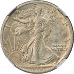 1916-P Walking Liberty Half NGC MS64 Nice Eye Appeal Strong Strike