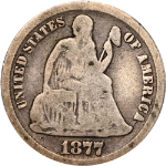 1877-CC Seated Liberty Dime