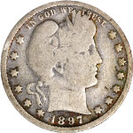 1897-O Barber Quarter