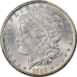 1884-CC Morgan Silver Dollar CAC Grading MS63 Great Eye Appeal Nice Strike
