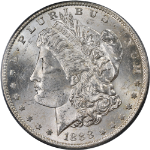 1888-S Morgan Silver Dollar OGH PCGS MS63 Blast White Great Eye Appeal