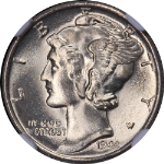 1944-S Mercury Dime NGC MS66 Superb Eye Appeal Nice Strike