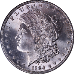 1884-O Morgan Silver Dollar NGC MS66 Great Eye Appeal Strong Strike