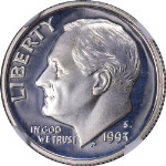 1993-S Silver Proof Roosevelt Dime NGC PF70 Ultra Cameo