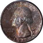 1937-P Washington Quarter Pretty Color PCGS MS66 Great Eye Appeal Strong Strike
