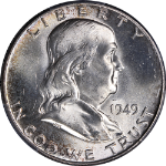 1949-P Franklin Half Dollar PCGS MS65 FBL Nice Eye Appeal Strong Strike