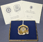 1997 United States Mint Holiday Ornament - Washington Quarter Dollar OGP COA