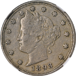 1893 Liberty V Nickel NGC XF45 Nice Eye Appeal Nice Strike