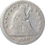 1859-P Seated Liberty Quarter