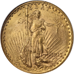 1913-P Saint-Gaudens Gold $20 NGC MS62 Nice Eye Appeal Nice Strike