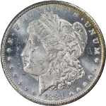 1881-CC GSA Morgan Silver Dollar NGC MS63 Blazing White Superb Eye Appeal
