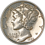 1939-S Mercury Dime