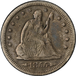 1855-S Seated Liberty Quarter &#39;Arrows&#39; Nice VF/XF Nice Eye Appeal Nice Strike