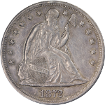 1872-P Seated Liberty Dollar Nice AU Nice Eye Appeal Nice Strike