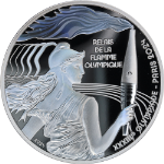 2024 France 22.2 Gram Silver Proof Olympic Torch Relay OGP COA