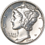 1940-S Mercury Dime
