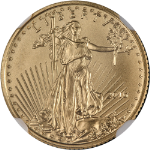 2016 Gold American Eagle $5 NGC MS70 30th Anniv Eagle Label - STOCK
