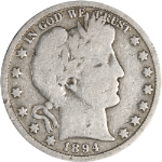 1894-O Barber Half Dollar