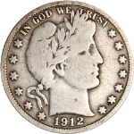 1912-D Barber Half Dollar