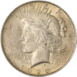 1922-P Peace Dollar - VAM - Extra Hair