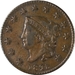 1825 Large Cent Choice VF/XF N.8 R.3 Superb Eye Appeal Nice Strike
