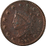 1828 Large Cent 'Small Wide Date' VF/XF Details N.10 R.1 Decent Eye Appeal