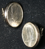 1964 Kennedy Half Dollar Cufflinks - 2pc Bulk Lot