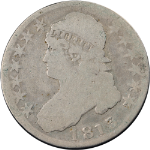 1813 Bust Half Dollar &#39;50c / UNI&#39; G- 0-101 R.2 Decent Eye Appeal