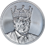 Donald Trump The TARIFF King 1 Ounce Silver Round - Intaglio Mint - STOCK