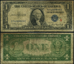 FR. 1610 $1 1935-A Silver Certificate &#39;S&#39; Surcharge S-C Block Fine